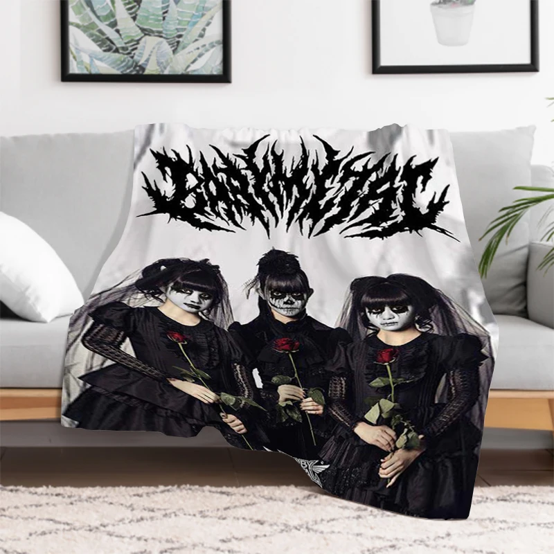 Babymetal Band Blanket Fluffy Soft Blankets for Bed Furry Winter Warm Throw Sofa & Throws Double Decorative Anime Custom Fleece