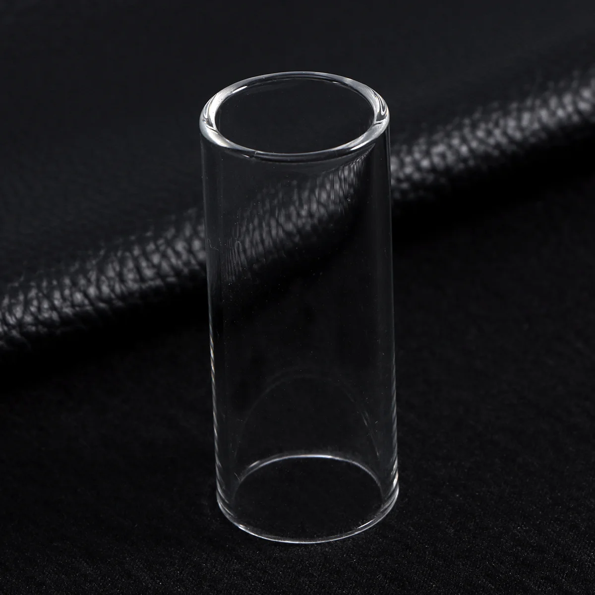 4 Pcs 60MM Glass Slide and Stainless Steel Slide Medium Bottleneck Slide for Guitar Bass (Transparent And Silver)