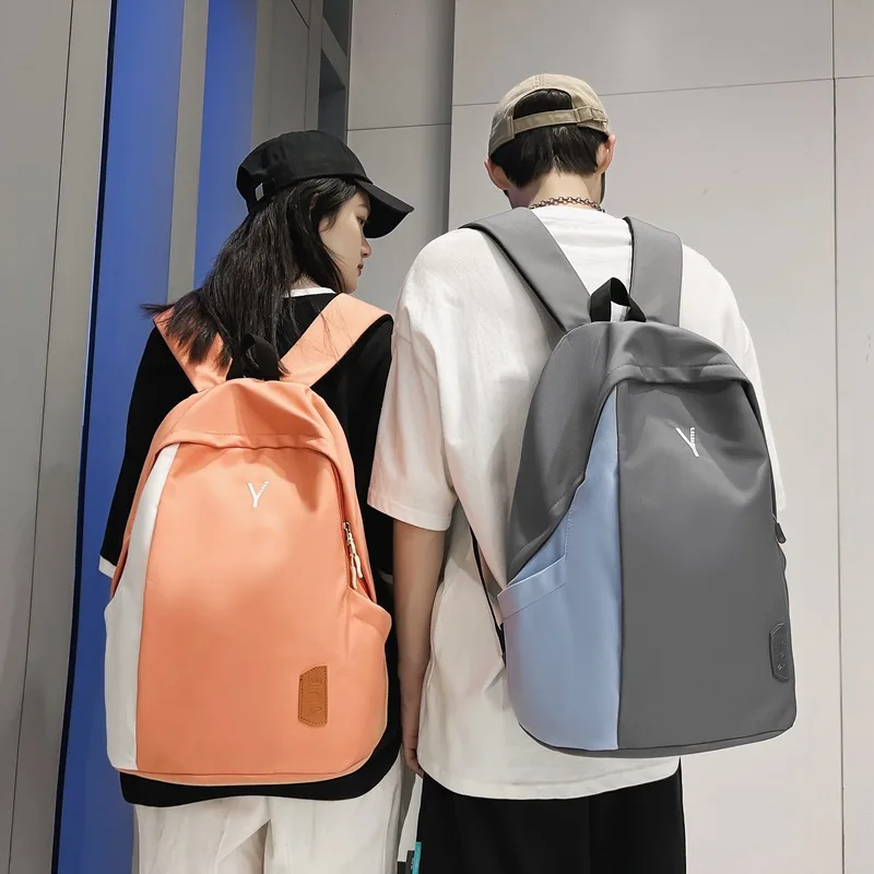 

Schoolbag new college students ins tide cool simple large capacity shoulder bag female junior high school students travel bag