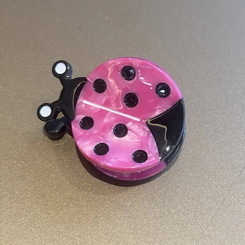 Niedliche Bienen-Haarspange für Mädchen, kleine Cartoon-Tier-Haarspange für Frauen, Schnecken-Haarspange, rosa Haarspangen, Haar-Accessoires. – Detail 4