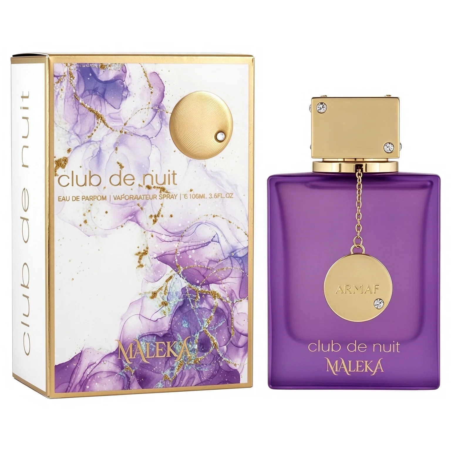 Armaf Club de Nuit Maleka EDP 3.6oz, Women Floral Fruity Perfume Spray, Lychee Orris Praline Scent, Long Lasting Luxury Fragrance