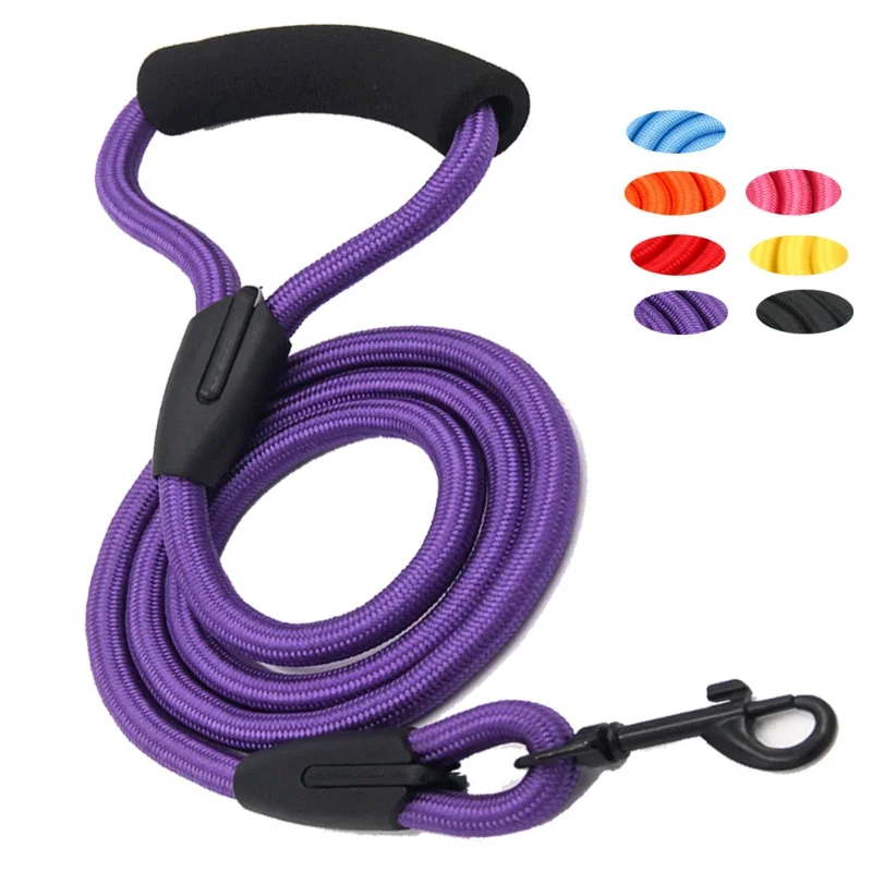 Dog Leash Running Walk Train for Large Small Cat Pets Leashes Dogs Leash Rope Nylon   Tenacity 7 Colors 3 Sizes