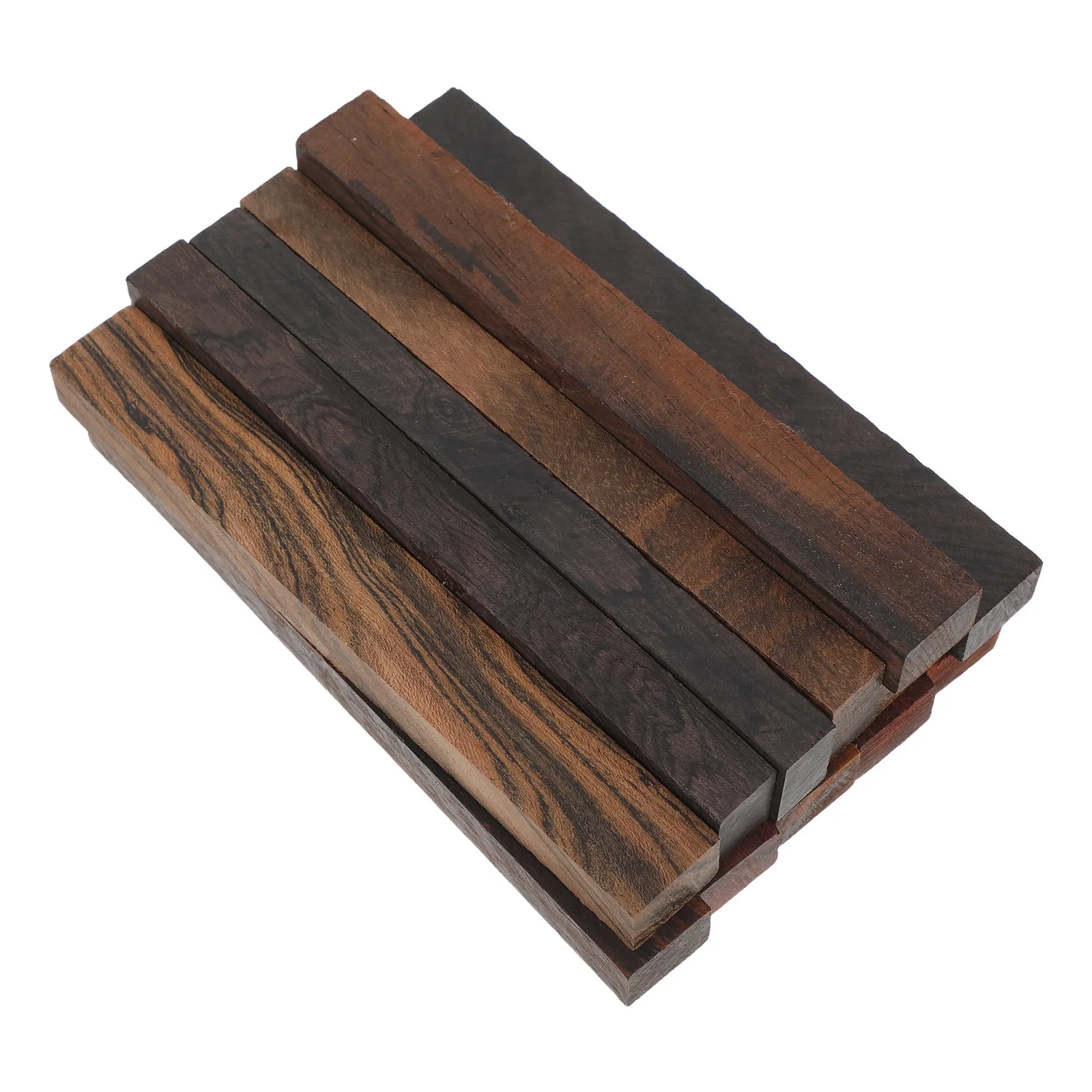 

12Pcs DIY Pen Making Solid Wood Blanks Pen Turning Supplies Exotic Grainy Wood Craft Materials for Handcrafted Artisan Gifts