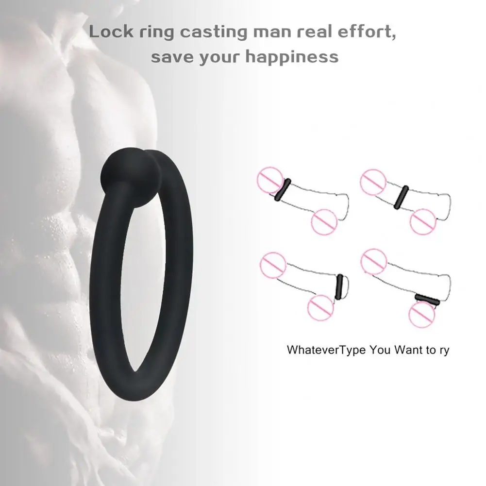 4Pcs/Set Penis Ring Soft Body Massage Ring Silicone Masturbator Adults Sex Toy for Men Time Delay Ring Sex Toy