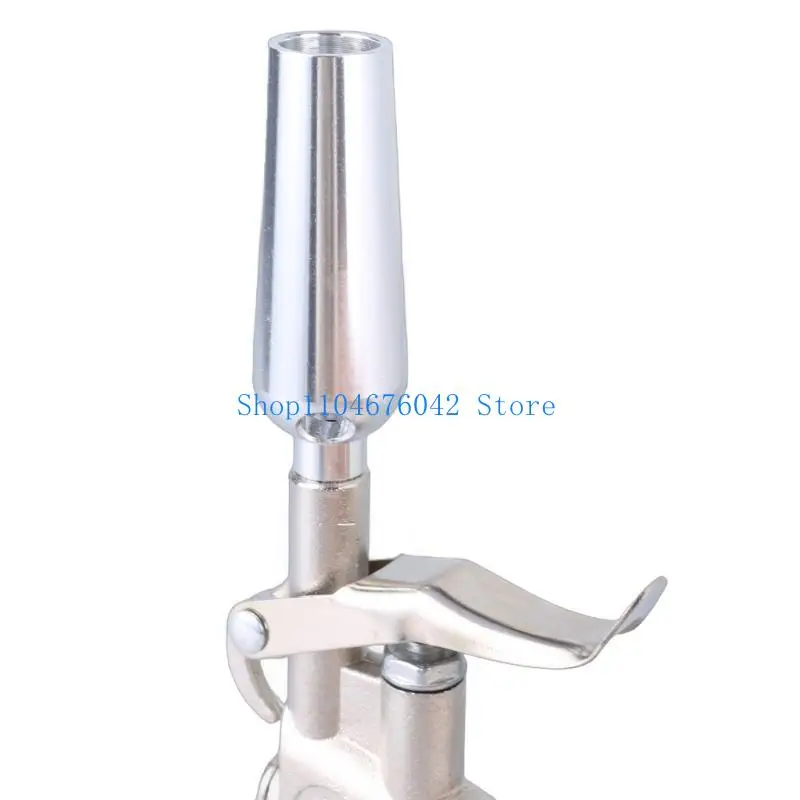 

Пневматический пистолет из алюминиевого сплава с медным соплом, стальным удлинителем 11 см и быстроразъемными разъемами для простого использования