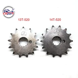 13T 14T 520 Sprocket ZONGSHEN NC250 Motorcycle Small Chain Dirt Bike Enduro Accessories 13 14 Tooth Engine