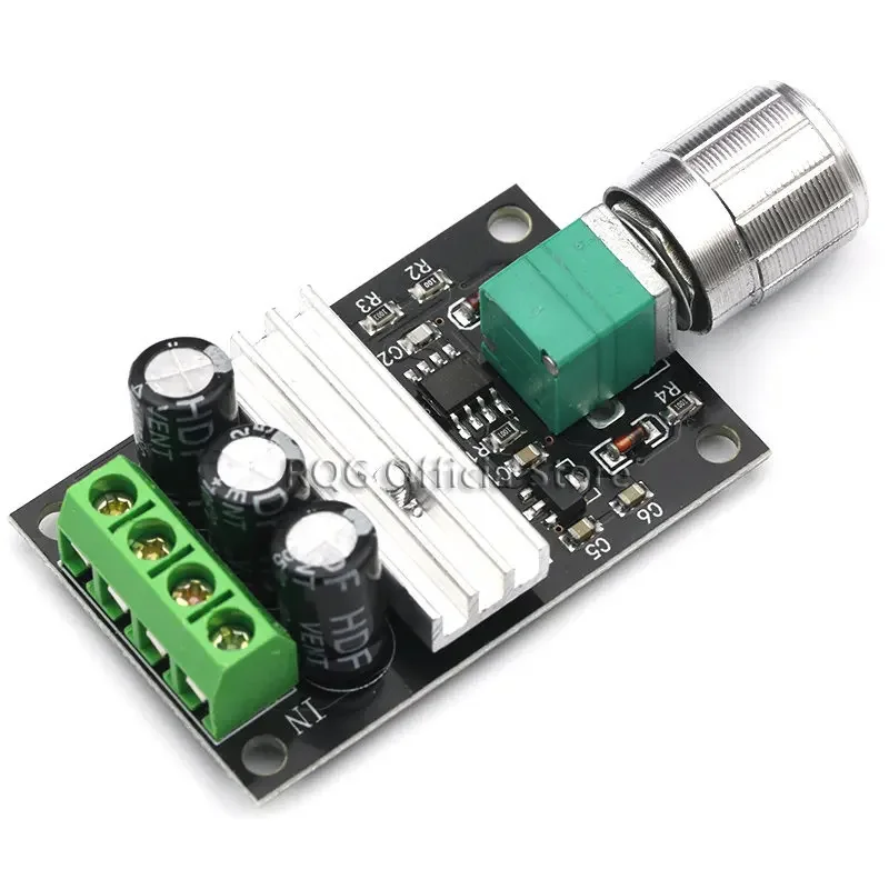 Controlador de velocidad del Motor, regulador ajustable, 3A, DC 6V, 12V, 24V, 28VDC, 3A, 80W PWM