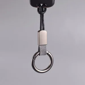 Chaveiros de couro genuíno para homens e mulheres, cordão simples, suporte da chave do carro, tampa da chave, acessórios de chaveiro automático 8 principais vendas chaveiros lisos de couro - №7