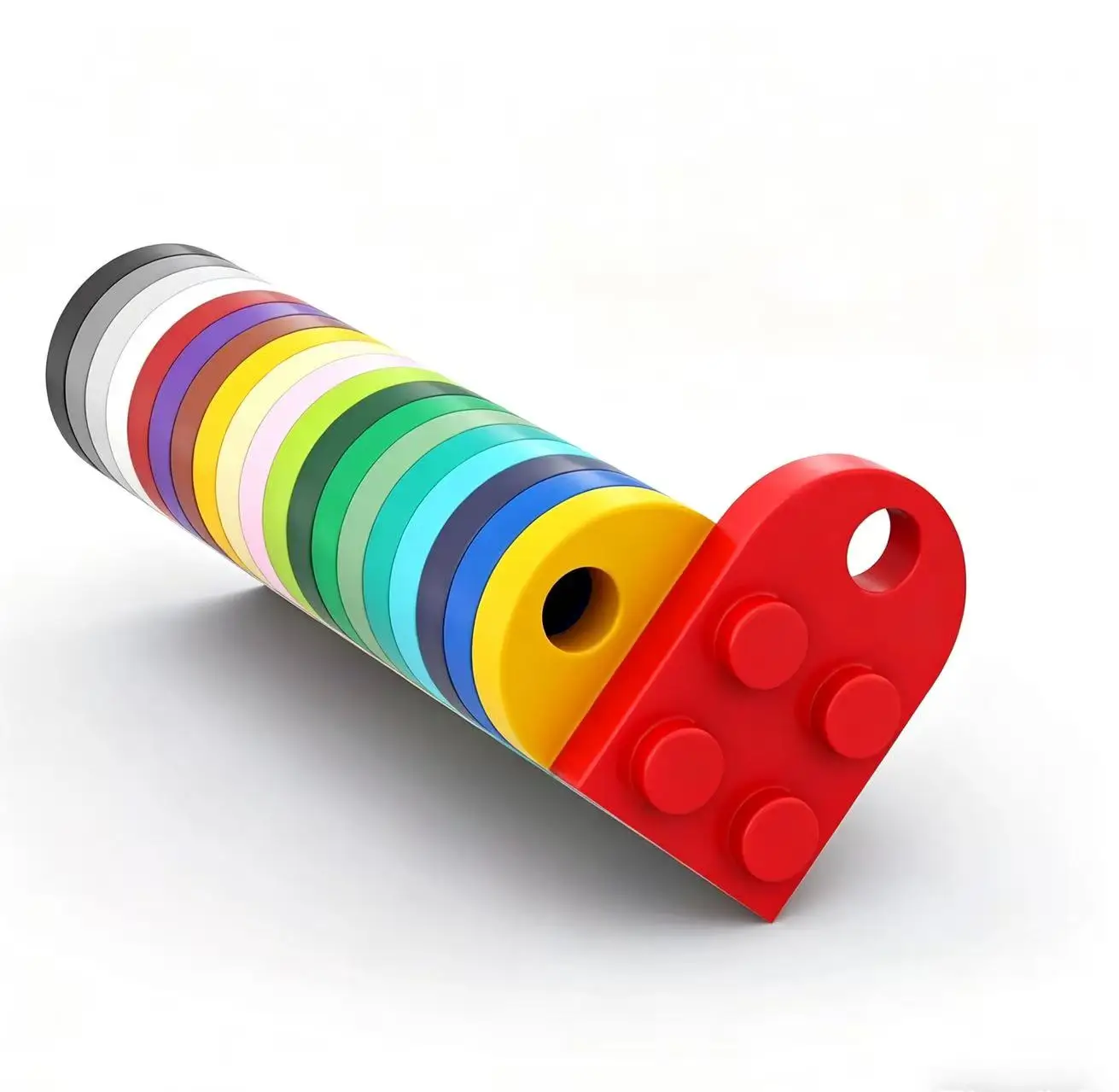 

100 шт. конструктора DIY 3176: Блоки-сердечки для ожерелья/брелока, 2x3 разноцветные развивающие игрушки в форме сердца, подарок для детей