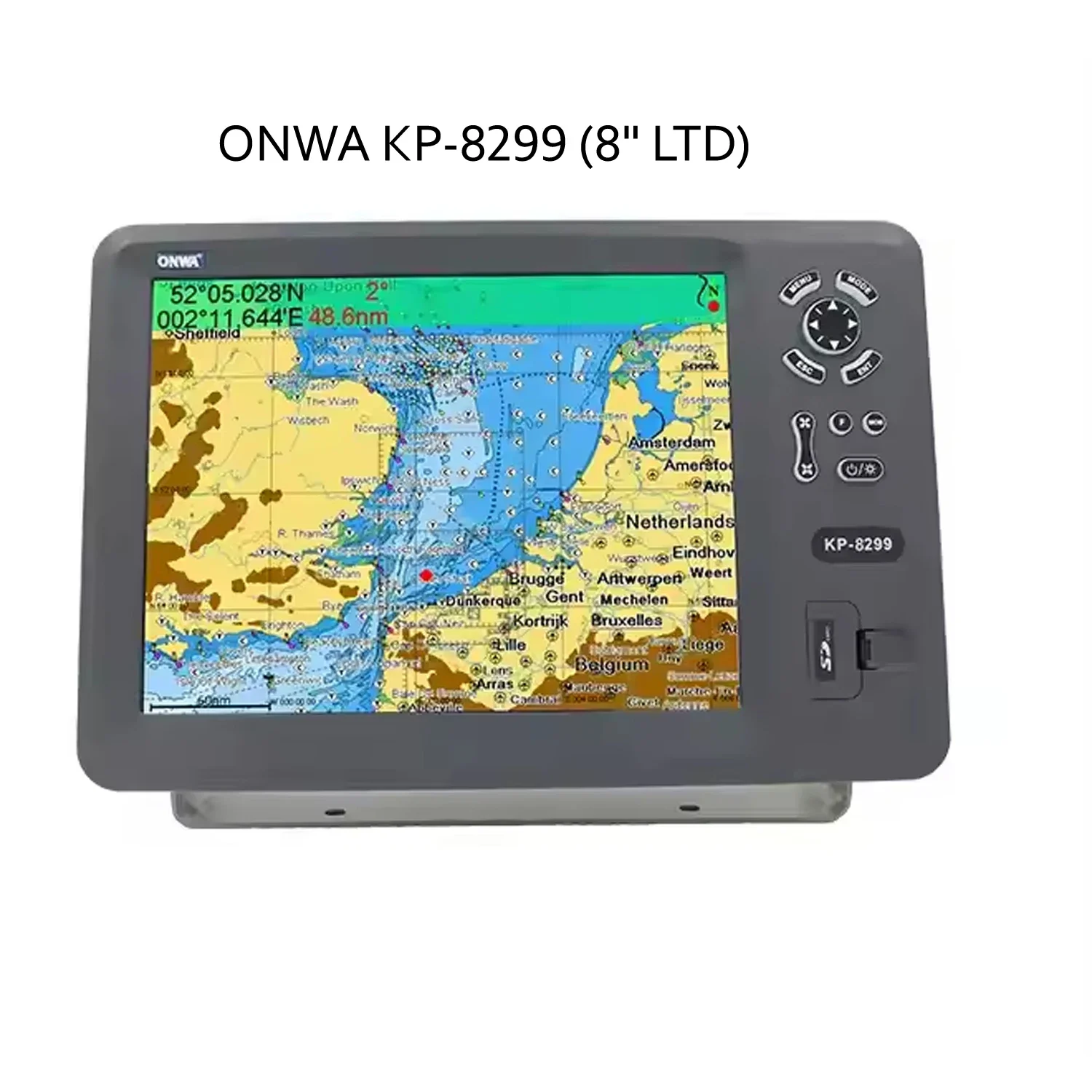 ONWA KP-8299 8-inch or KP-1299 12.1-inch GPS Chart Plotter (Expandable Features) GPS Chart Plotter with Kchart Map