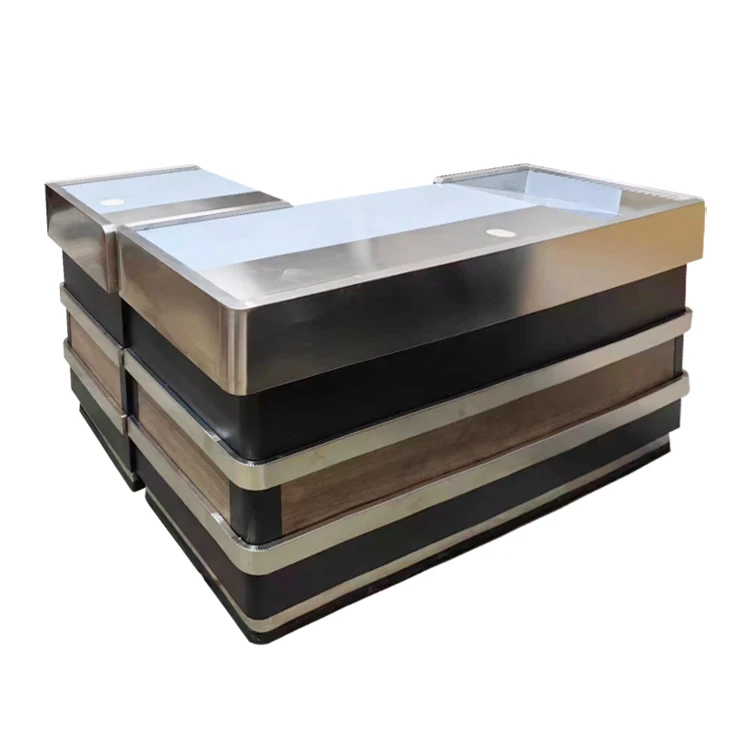 Retail Stores Cashier Checkout Counter Durable Functional Store Counter Checkout Design Small Supermarket Store Checkout Counter