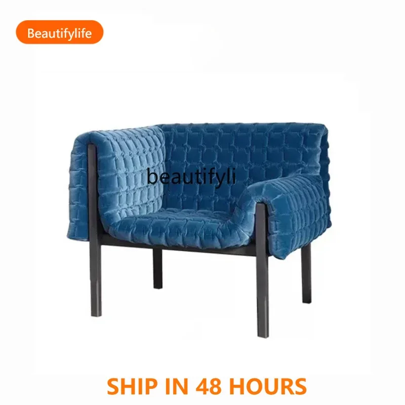

Modern designer simple single, art living room casual light luxury sofa chair