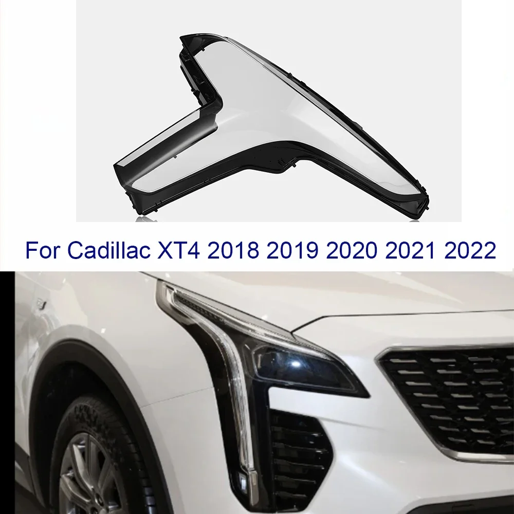 

HTTCY Для Cadillac XT4 2018 2019 2020 2021 2022, крышка передней фары автомобиля, линза, крышка лампы, абажур, корпус фары