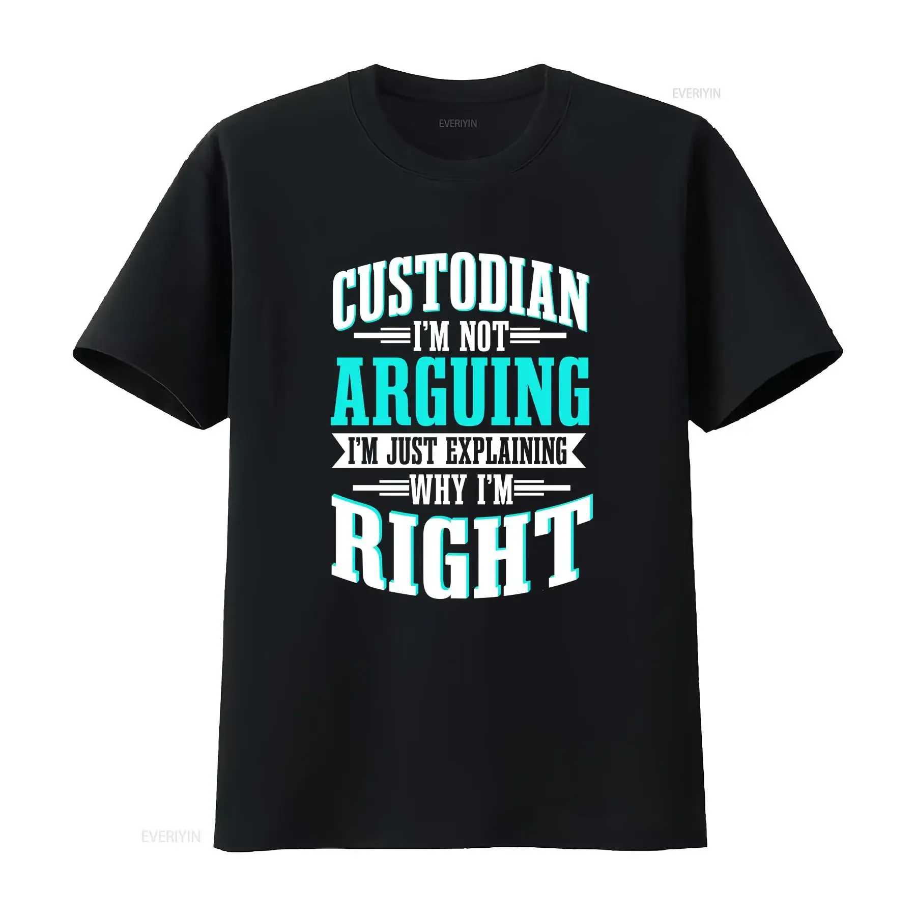 Custodian I'm Not Arguing Just Explaining T Shirt For Caretakers Design Conservators Keeper School long or short sleeves