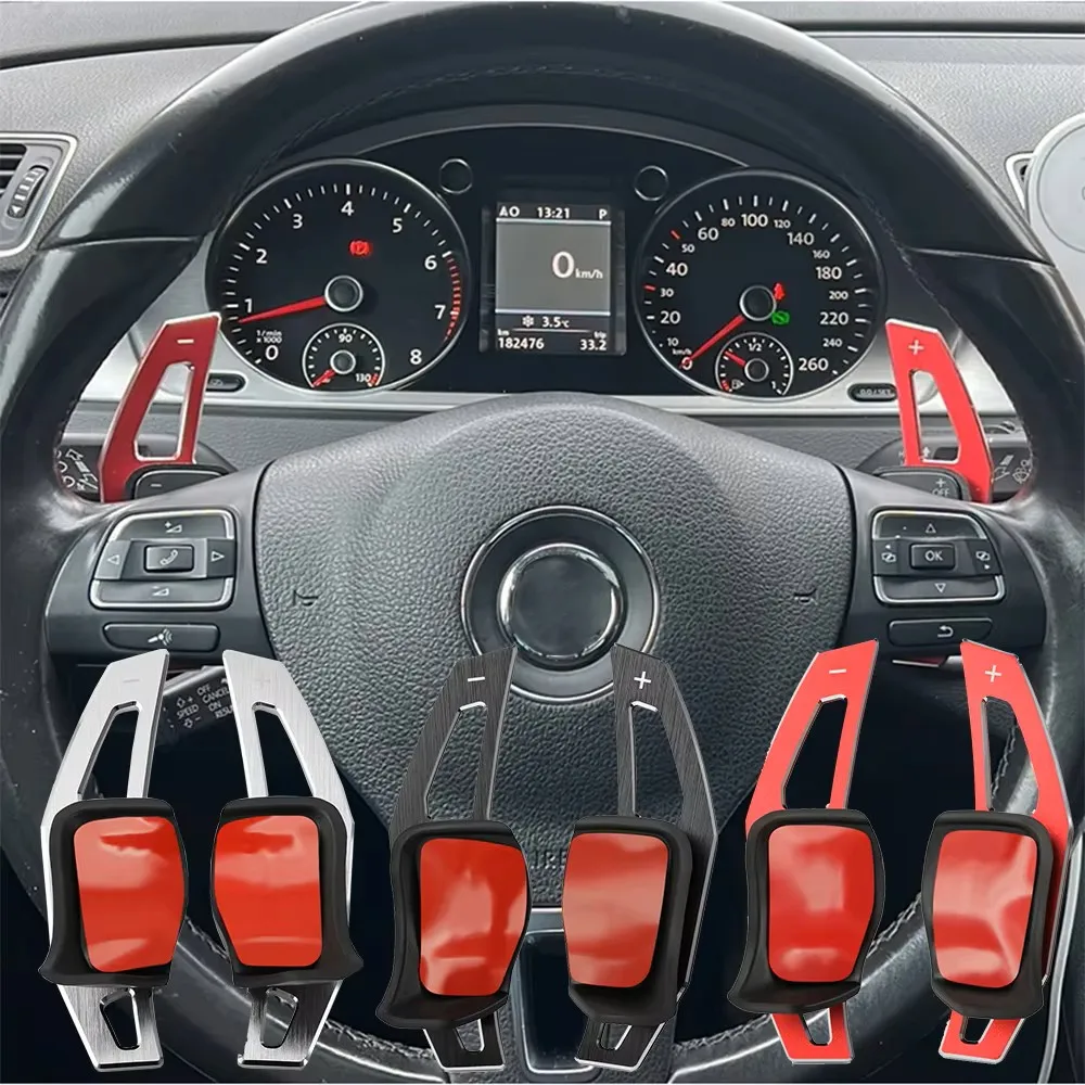 DSG Steering Wheel Paddle Extension Shift Cover For VW Golf 5 6 MK6 GTI R Jetta MK5 Passat B6 B7 CC Polo Sharan Tiguan Seat Leon