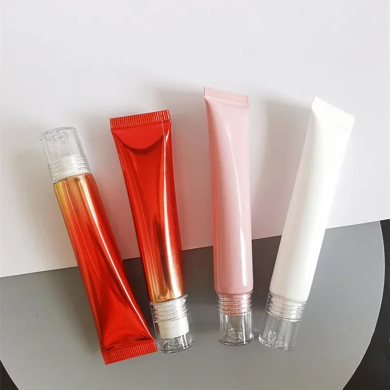 20ml/g Cosmetic Hose PP Three Ball Eye Cream Essence Containers Face Lotion Separately Packed Massage Empty Bottles Wholesale