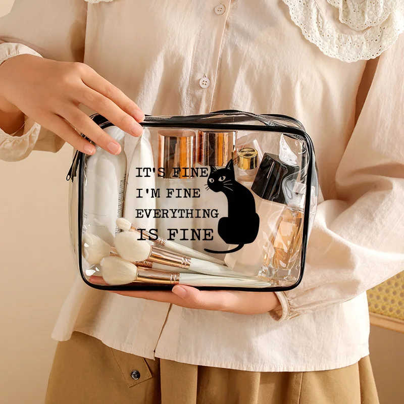1pc Crystal Ball Enthusiasts Gift Pattern Large Capacity Cosmetic Bag With Zipper Closure HighQuality Travel Toiletry Organizer