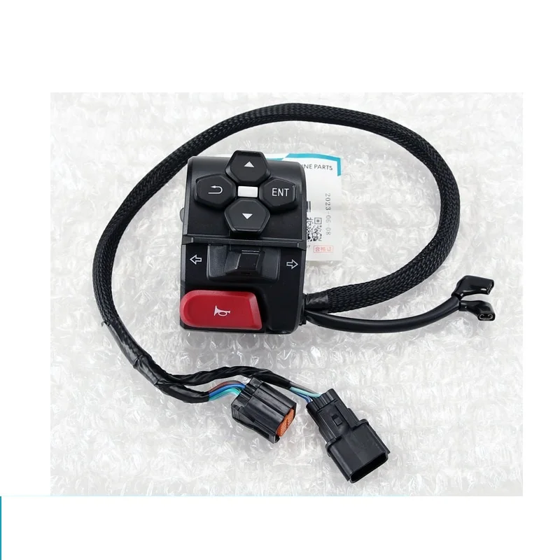 Cocok untuk suku cadang sepeda motor CFMOTO sakelar pegangan 450SRS CF400-6-9 rakitan sakelar lampu depan pengapian kiri dan kanan