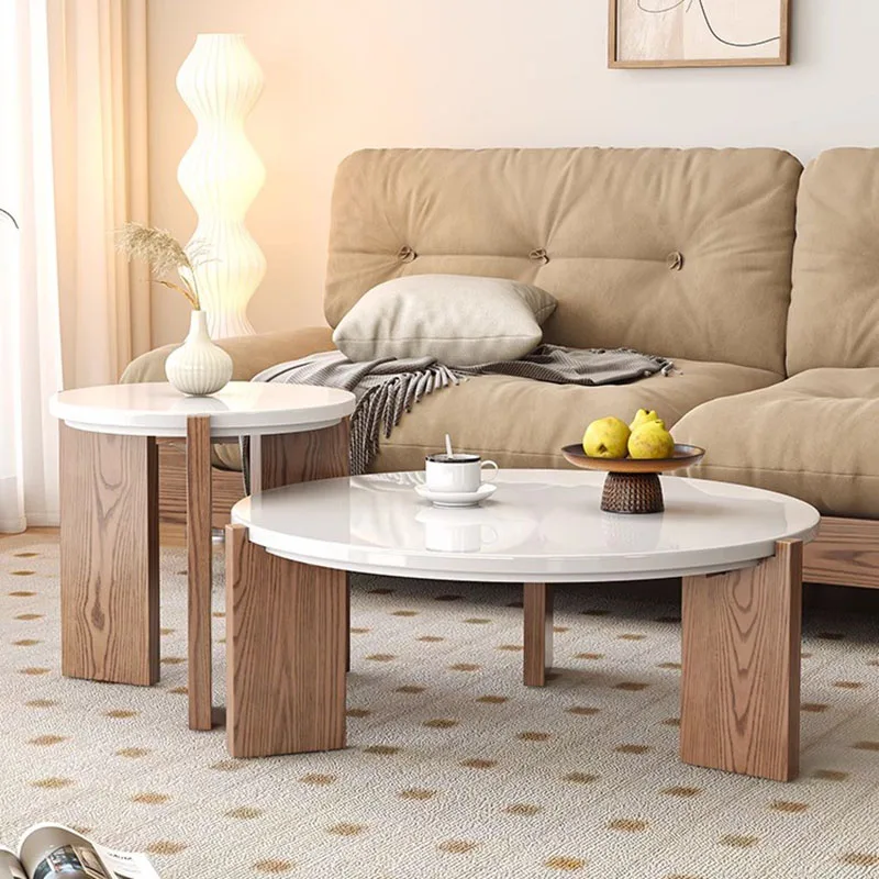 Luxury Modern Coffee Table Wood Modern Design Living Room Japanese Side Table Office Sofa Poker Mesa Auxiliar Home Furniture