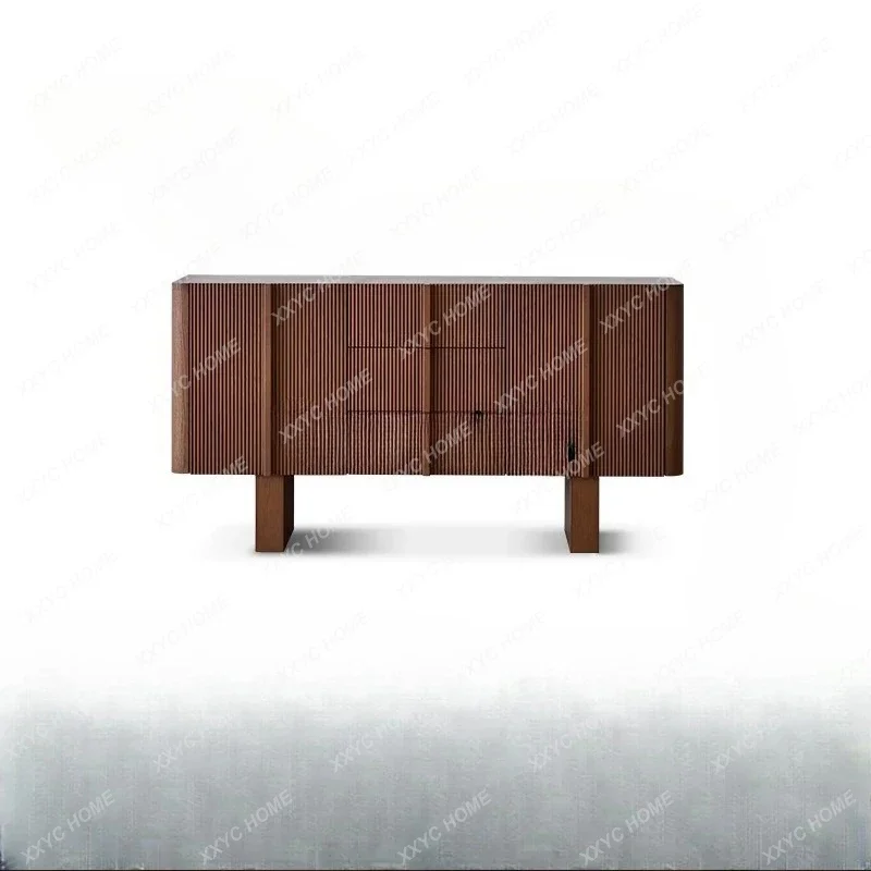 

TV cabinet French, ash wood solid wood living room floor storage, storage cabinet