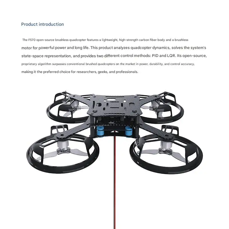 WHEELTEC F570 Open-Source Brushless Quadrotor, with fully open-source flight controller code.