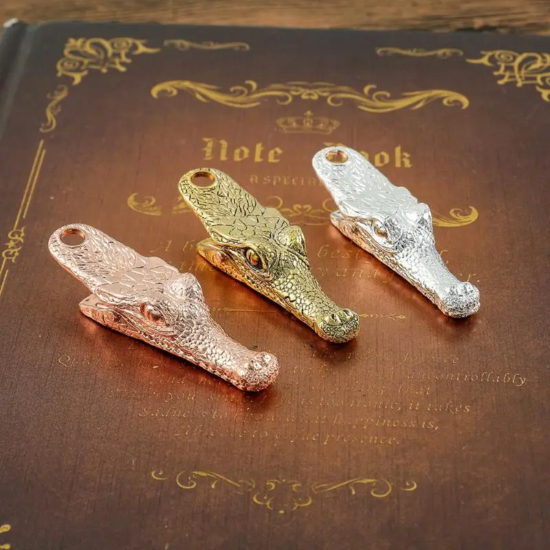 

1 шт. закладки для женщин и мужчин, офисные принадлежности для чтения, креативные зажимы для книг с крокодиловым ртом, брелок, подарки на день рождения