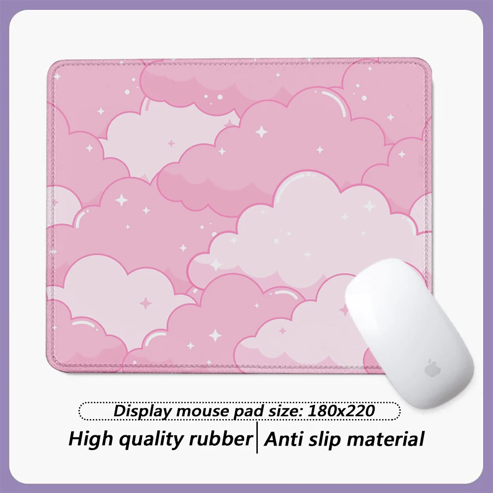 

cloud Pink Cute Small size PC Best Sellers High definition printing desktop Large game accessories Exquisite lock edge mouse pad