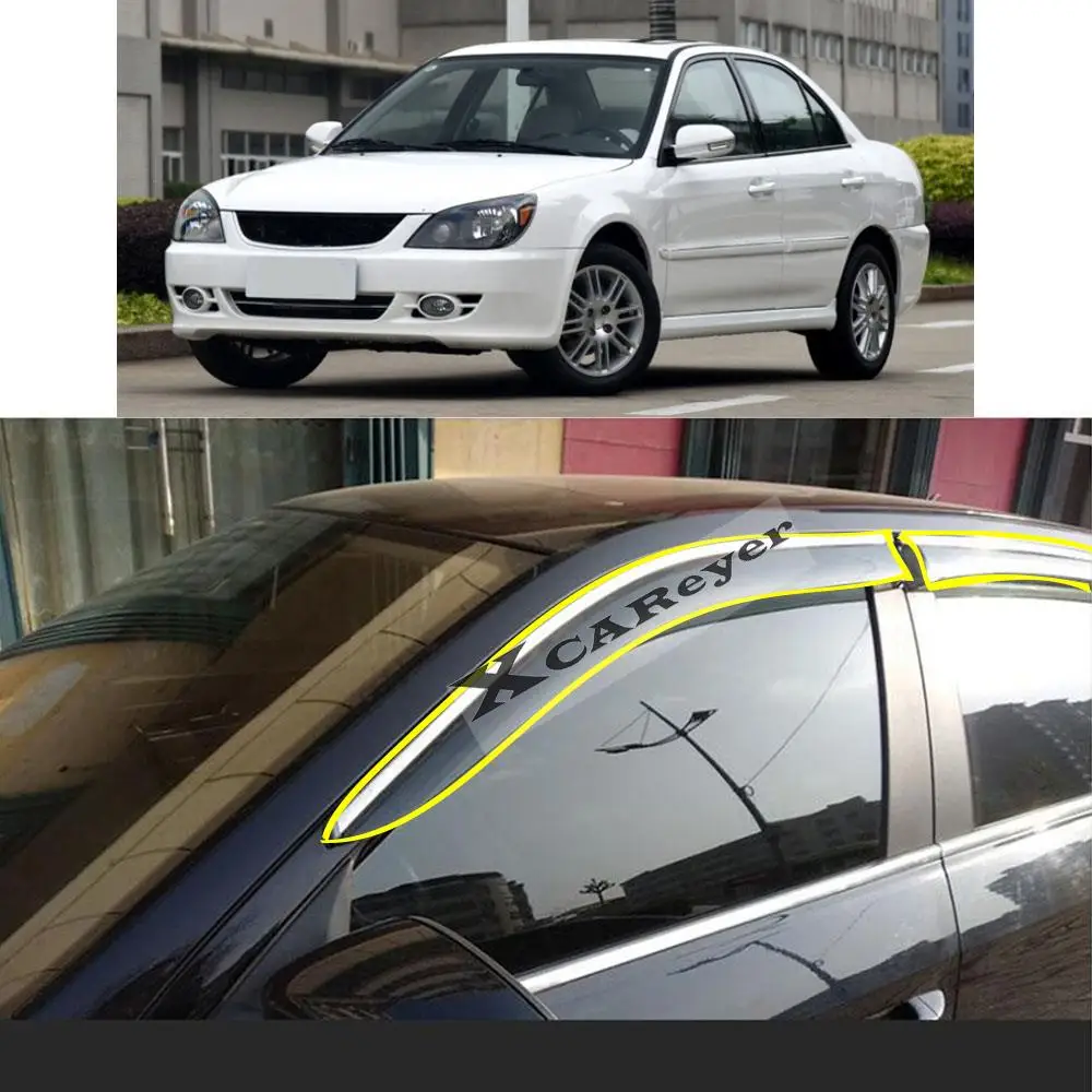 For MITSUBISHI LANCER 2006 2007 2008 2009 2010 2011 2012-2016 Car Sticker Plastic Window Glass Wind Visor Rain/Sun Guard Vent