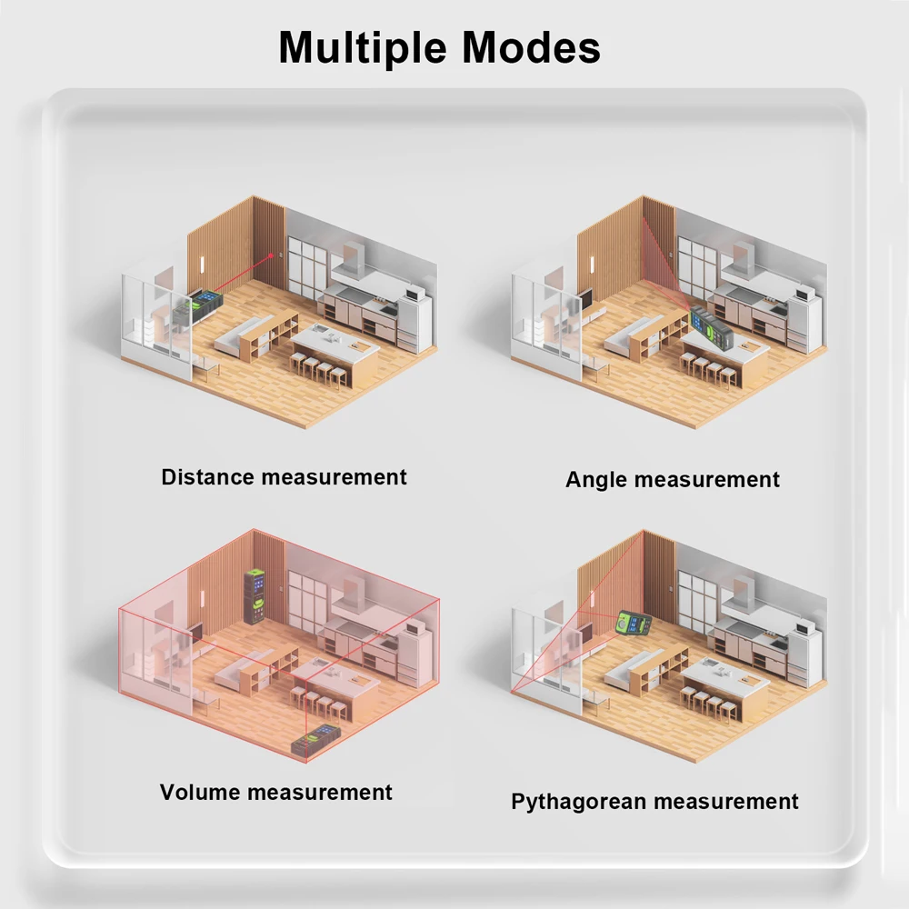 NOYAFA مقياس مسافات الليزر NF-274L 100 متر ليزر Rangefinder الأخضر شعاع الليزر متر أداة اختبار المستوى الإلكتروني مع بلوتوث #3