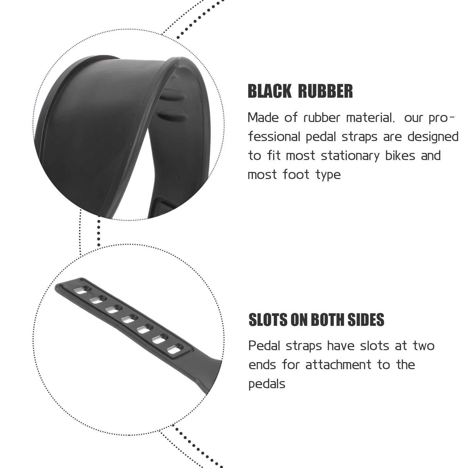 Cycling Pedal Straps for Exercise Bike Adjustable Universal Footrest Bands Gym Stationary Cycle Fix Tape Fitness Accessories Kit