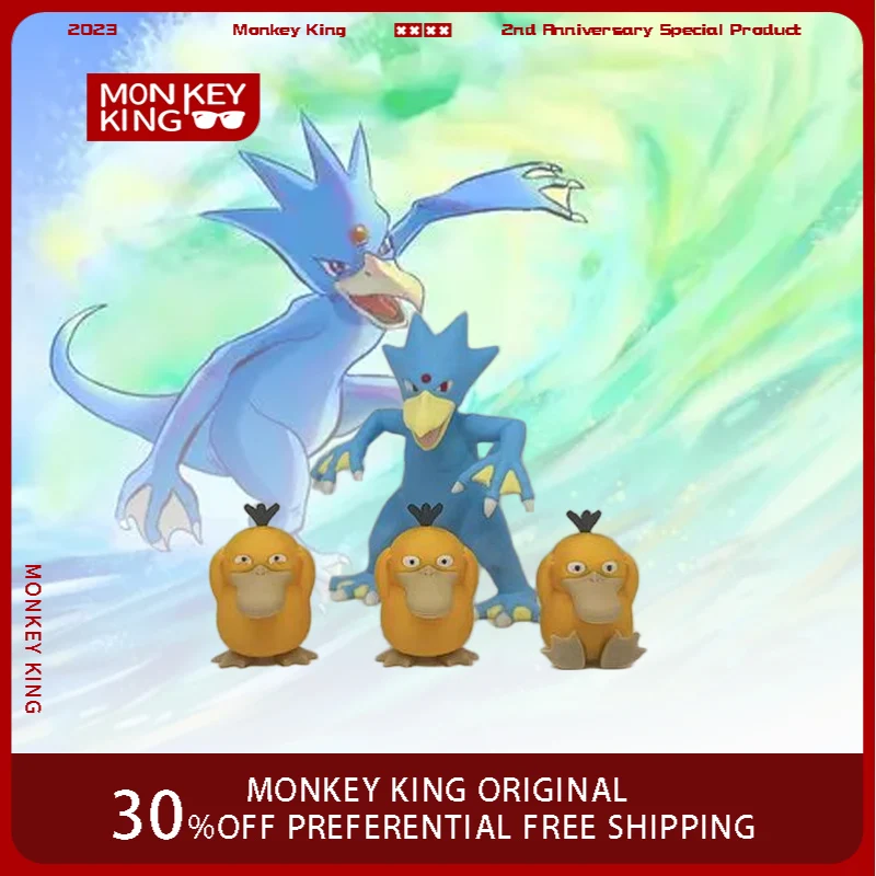 

В наличии 3D принт 8,5 см фигурка покемона Golduck Psyduck аниме Коллекционная модель ПВХ настольные украшения праздничные подарки детские игрушки