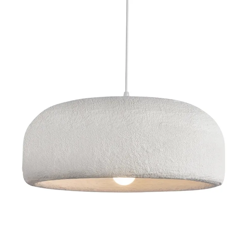 Nordic Simple White Polystyrene Chandelier Bowl-shaped Restaurant Bar Dining Room Bedroom Pendant Ceiling Light For Home