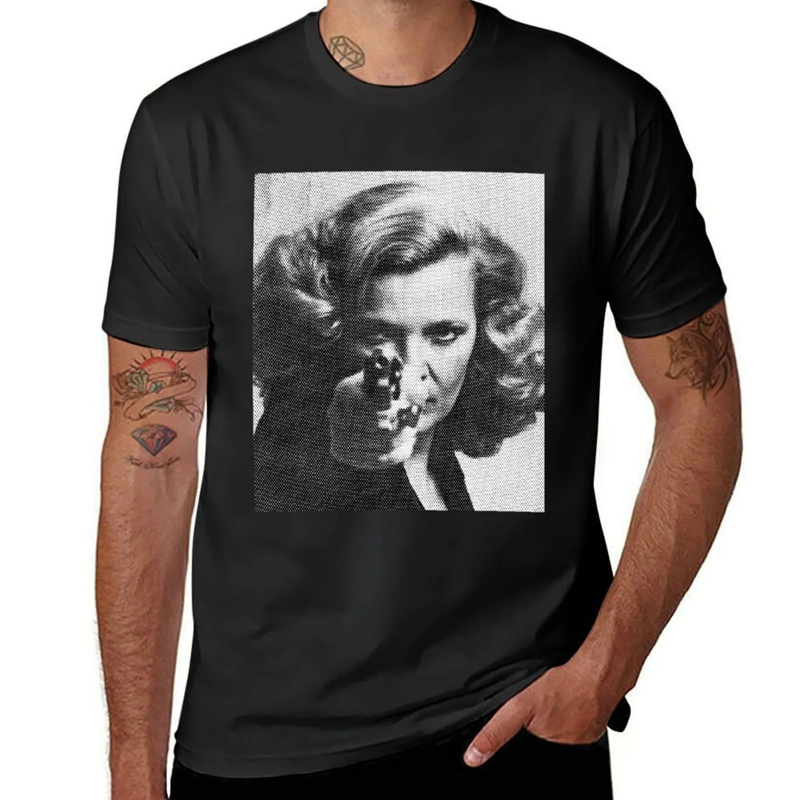 Gena Rowlands Portrait In Black _amp_ White T-Shirt sports fans plus size tops anime clothes sweat shirts, men