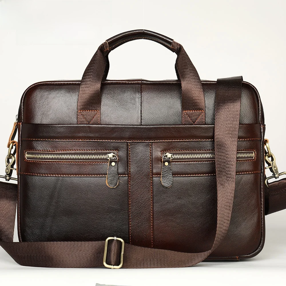 

Новая мужская кожаная сумка Maront: винтажный деловой портфель для ноутбука, однотонный, для командировок, для компьютера 14 дюймов