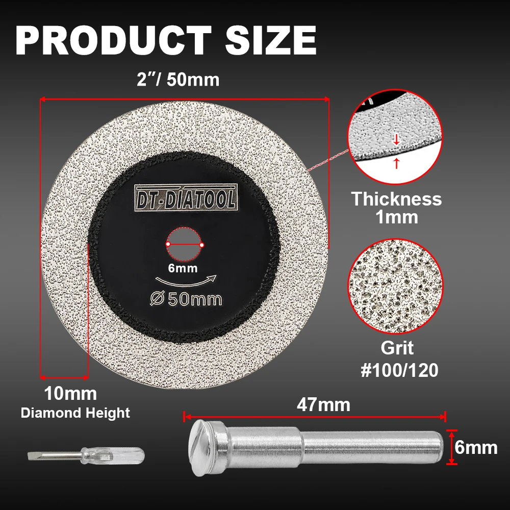 DT-DIATOOL Diamond Mini Saw Disc Glass Cutting Discs For Glass Tile Wine Bottle Crystal Cut Plate Circular Glass Saw Blade