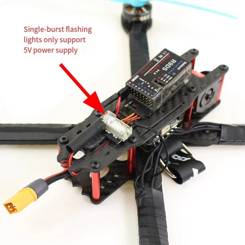 キセノンフラッシュLEDライト,5V, 5-26V,超高輝度,可視ナイトナビゲーションライト,航空機モデル用