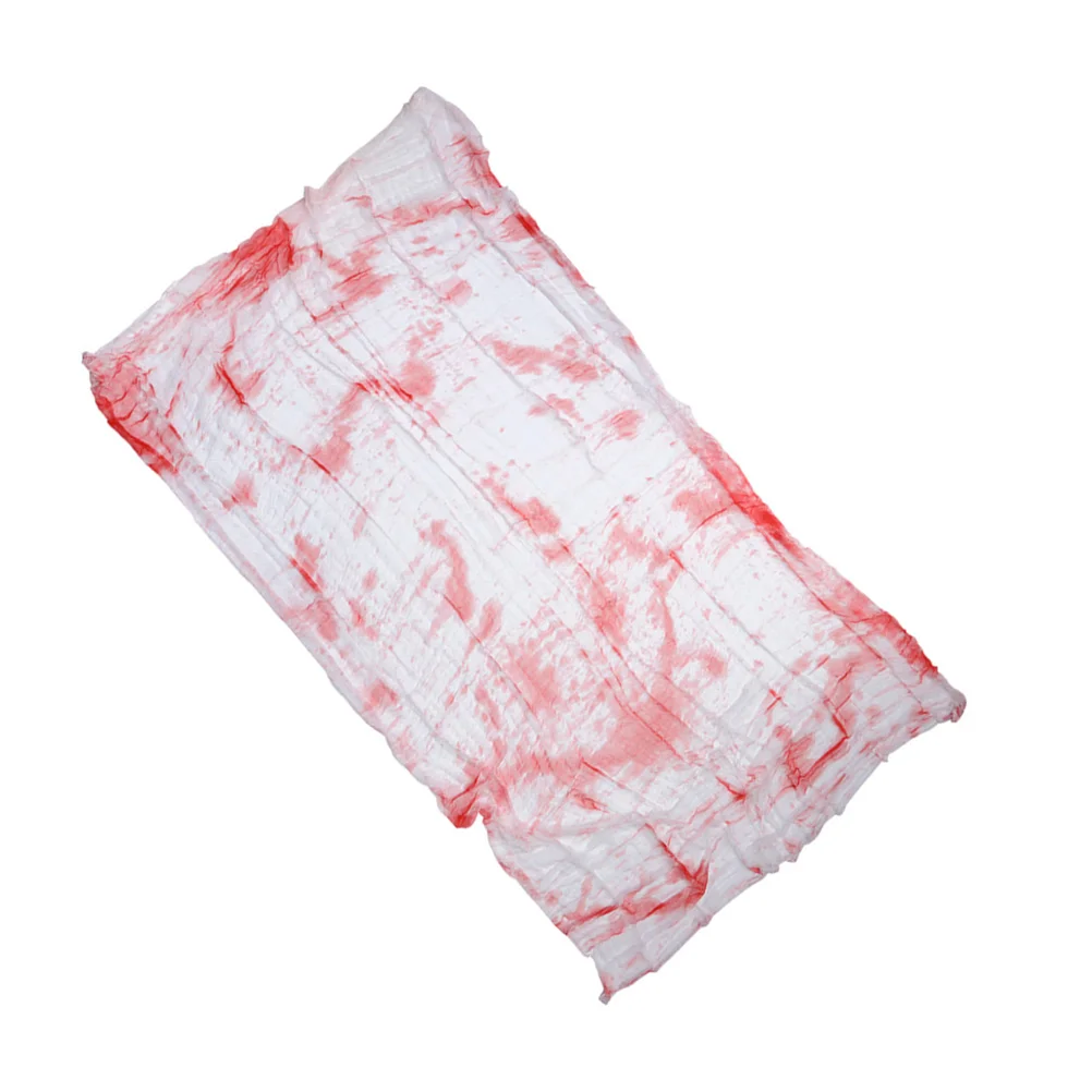 

Blood-stained Gauze 75x210cm Halloween Decor Haunted House Party Props Creepy Cloth Horror Atmosphere Layout Bloody Fabric