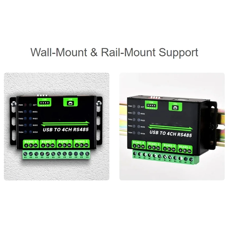 ユニバーサルシリアル通信コンバーターモジュール,工業用グレード,USBから4ch,rs485