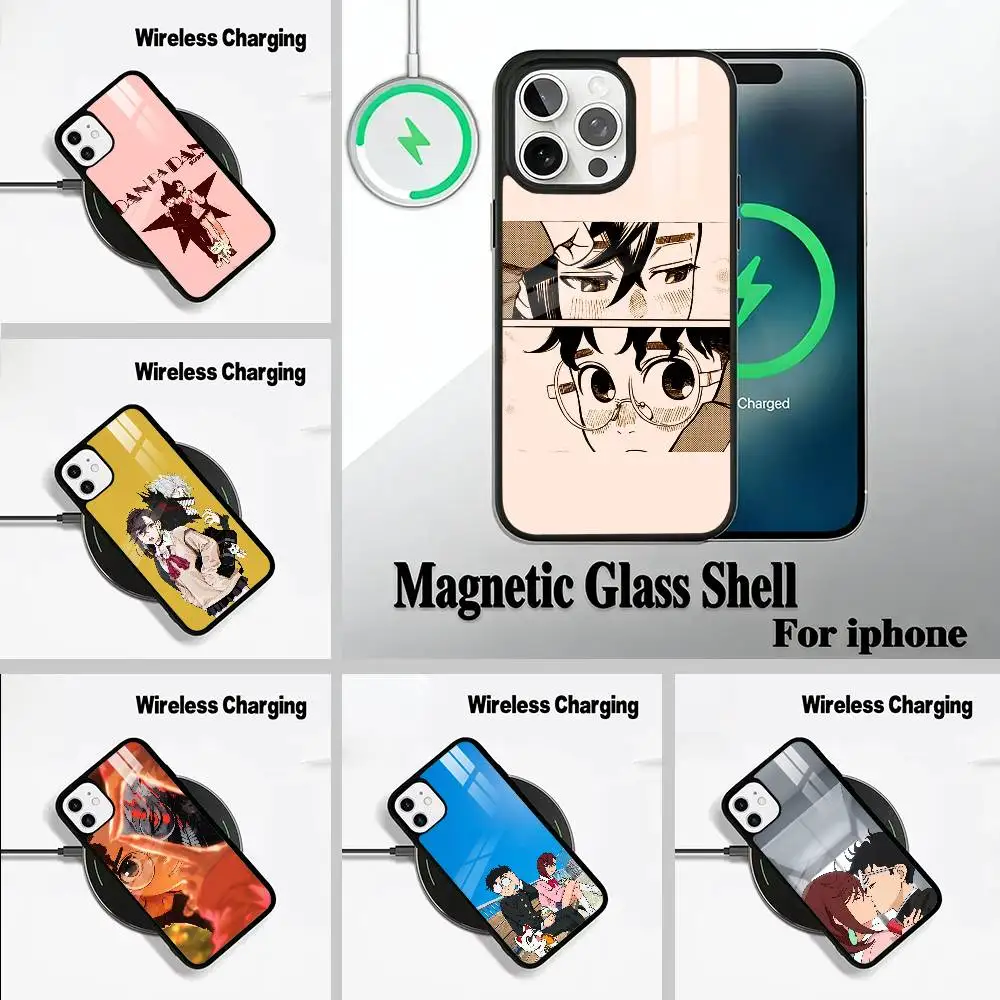 

D-Dandadan- Momo Ayase- Okarun For IPhone17 16 15 14 13 12 11 Plus Pro Max Plus Wireless Charger Phone Case