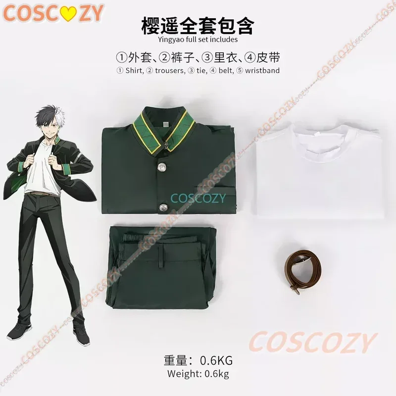 Haruka Sakura Anime Wind Cosplay Costume pour hommes, perruque nette, tenues Breaker, manteau et pantalon, olympiques d'Halloween et de carnaval pour garçons