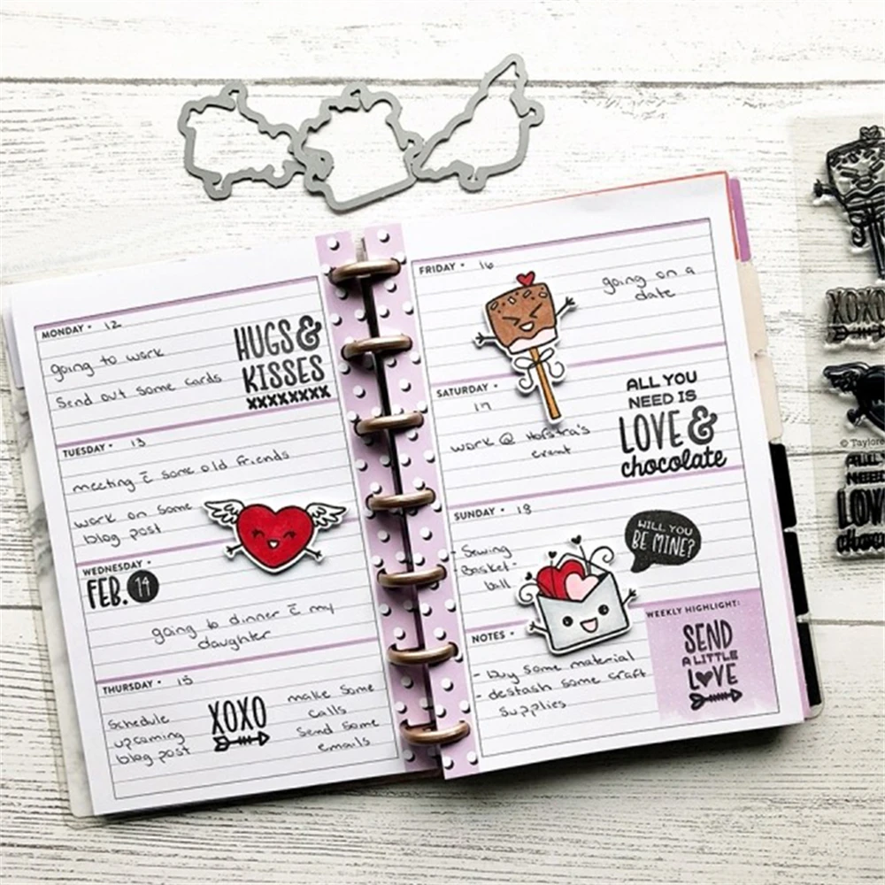 طوابع واضحة لصناعة الحرف اليدوية ، قالب سكرابوكينغ الفن ، ألبوم الصور الفن ، التقويم ، التقويمات ، الخريف ، العطلات جولي #4