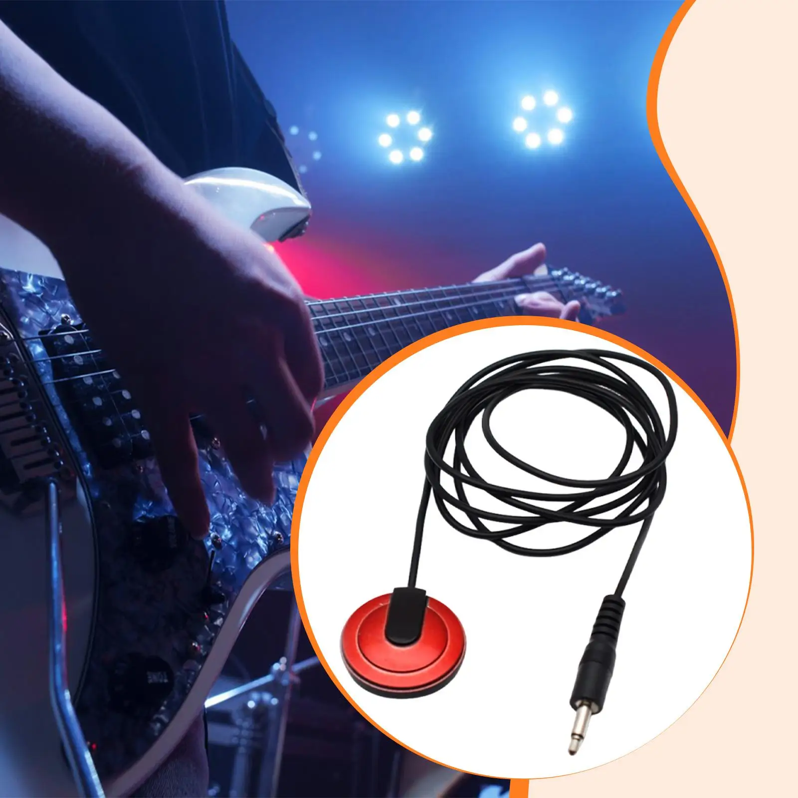 Micro de guitare acoustique piézo-électrique, installation facile, remplacement de Microphone pour Instrument de musique, violon, Banjo, ukulélé