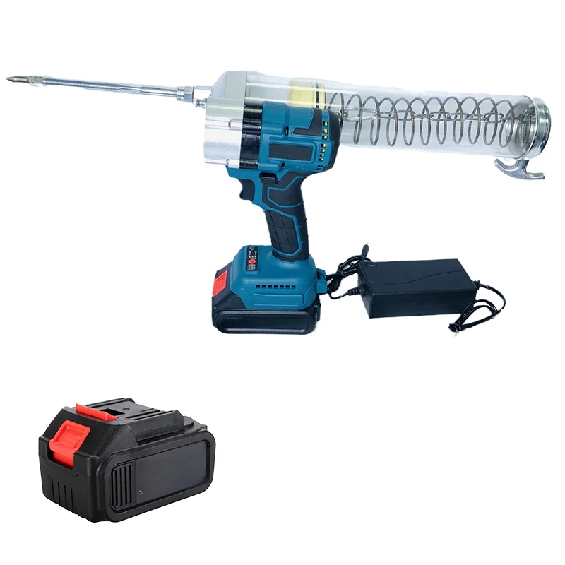 High Pressure Portable Brushless Lithium Electric Grease Gun Cordless Power Tool Lubricating Oil Filling Machine
