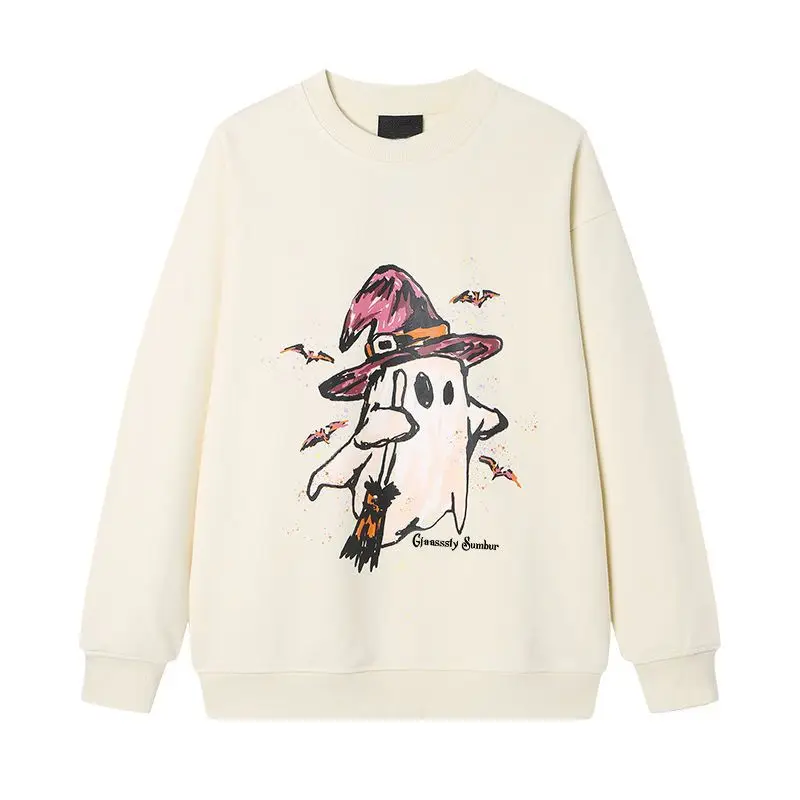 

This Halloween and Christmas Hoodie Is A Versatile, Funny, Loose, Round-neck, and Trendy Printed Top for Men