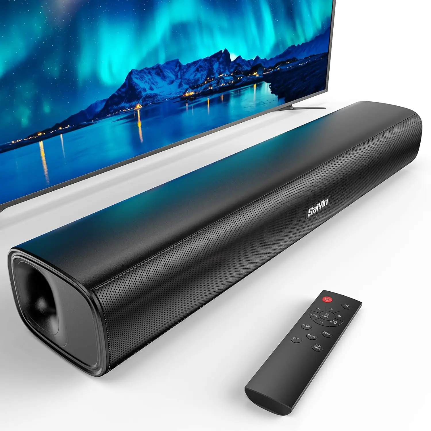 

Саундбар 40W для Smart TV, Bluetooth/TV-ARC/оптический/AUX, объемный звук для домашнего кинотеатра, с возможностью настенного крепления