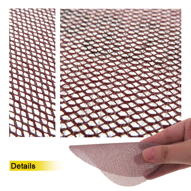 5 Inch Mesh Sandpaper Assorted 320-1000 Grits 5 Pcs Abranet Hook and Loop for Polishing and Sanding Metal Wood Car Body