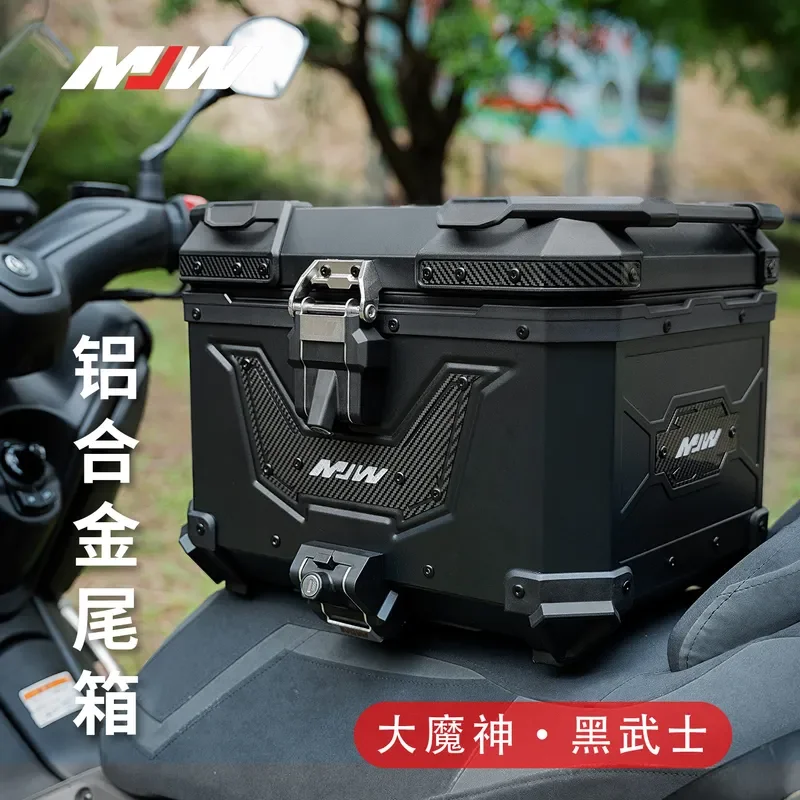 Great Demon God Black with Water Transfer Hanger BM Lock 45L55L Quick Release Motorcycle Aluminum Alloy Tail Box Waterproof
