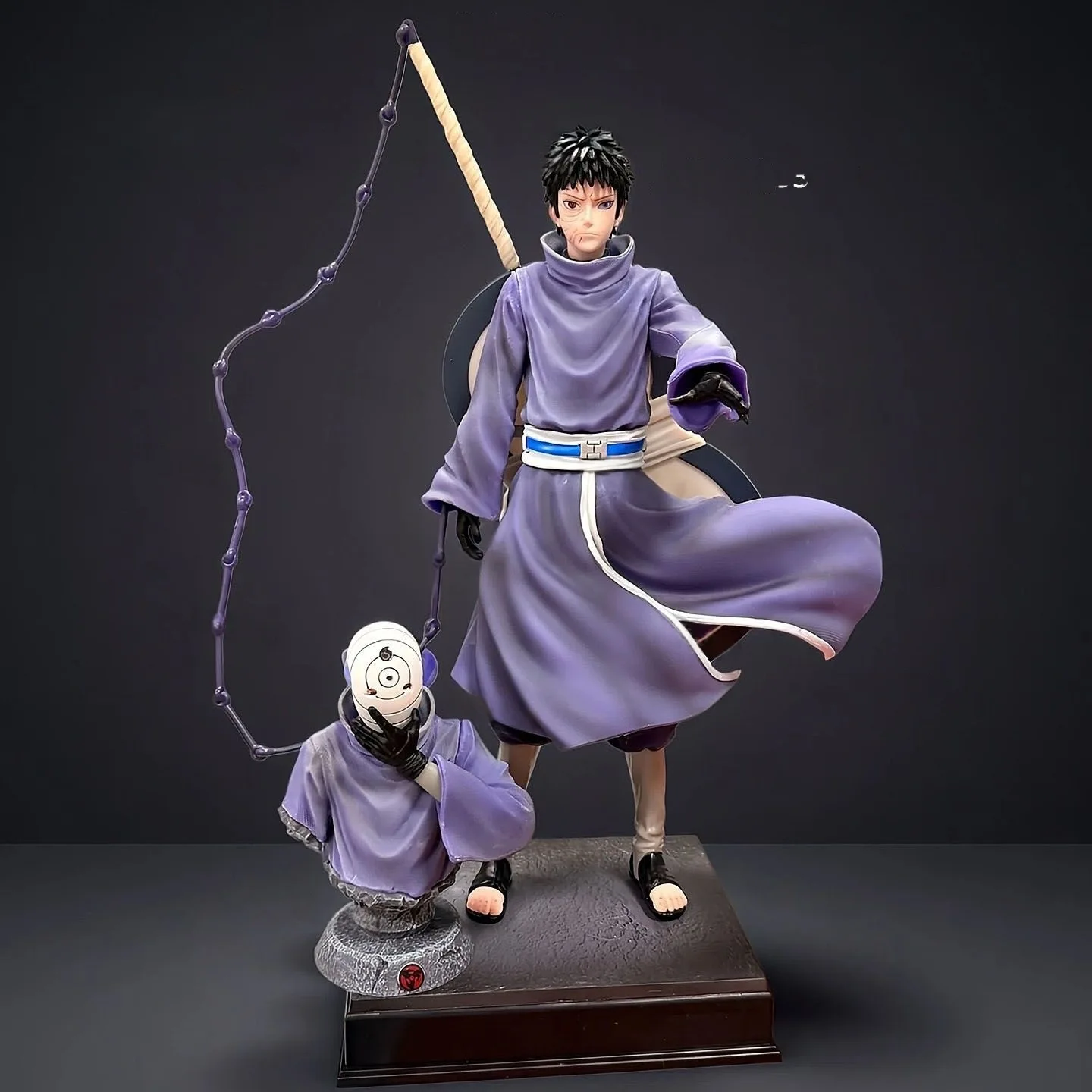 

Popular New Product Naruto Figurine Standing Posture Giant Wave Uchiha Dual Head Anime Model Desktop Decoration Ornament Gift