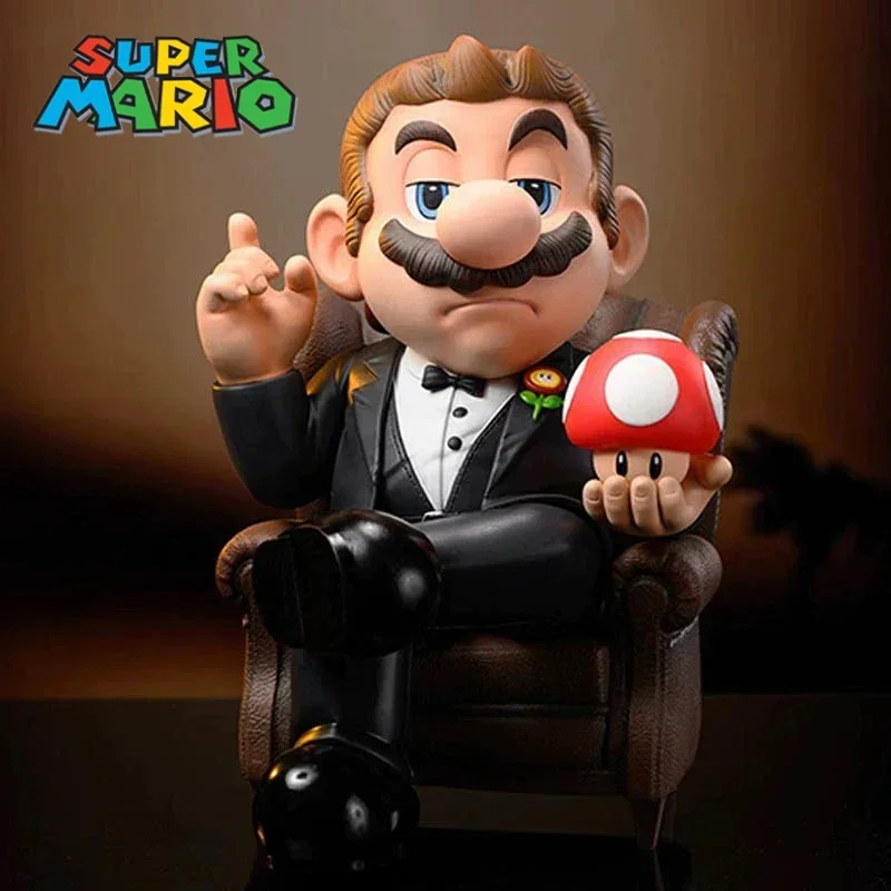 

Anime Marios bros Game Figures GK Godfather Marios Maurer Action Figures PVC Collection Model Ornament Toys Kids Birthday Gifts