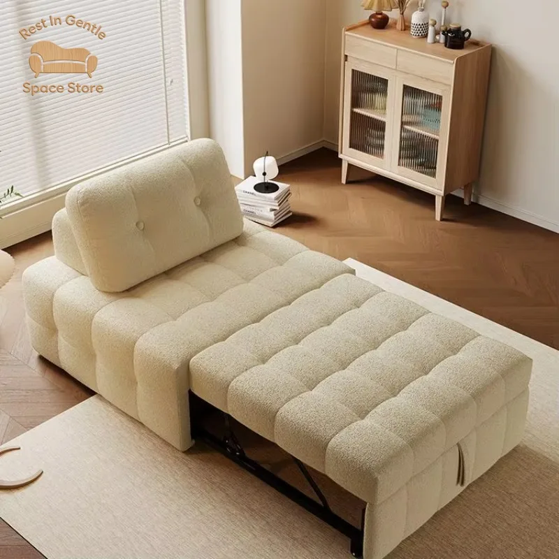 Folding sofa bed multi-functional small apartment living room integrated dual-purpose 2025 new single and double pull-out